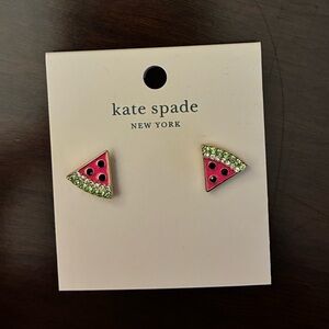 Kate Spade Pink and Green Watermelon Earrings